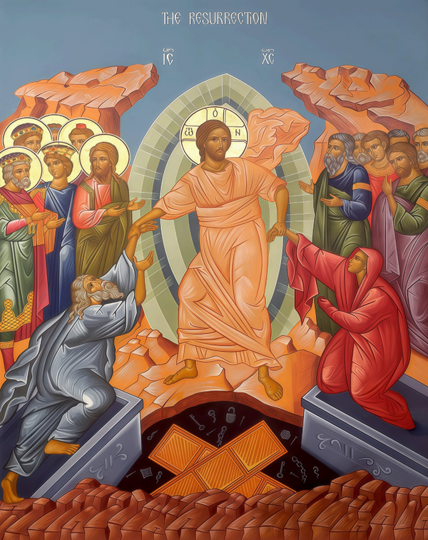 The Resurrection of The Lord Jesus Christ (Anastasis) 8x10in Handcrafted Icon