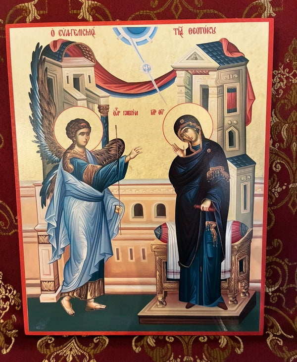 The Annunciation 8x10in Handcrafted Icon
