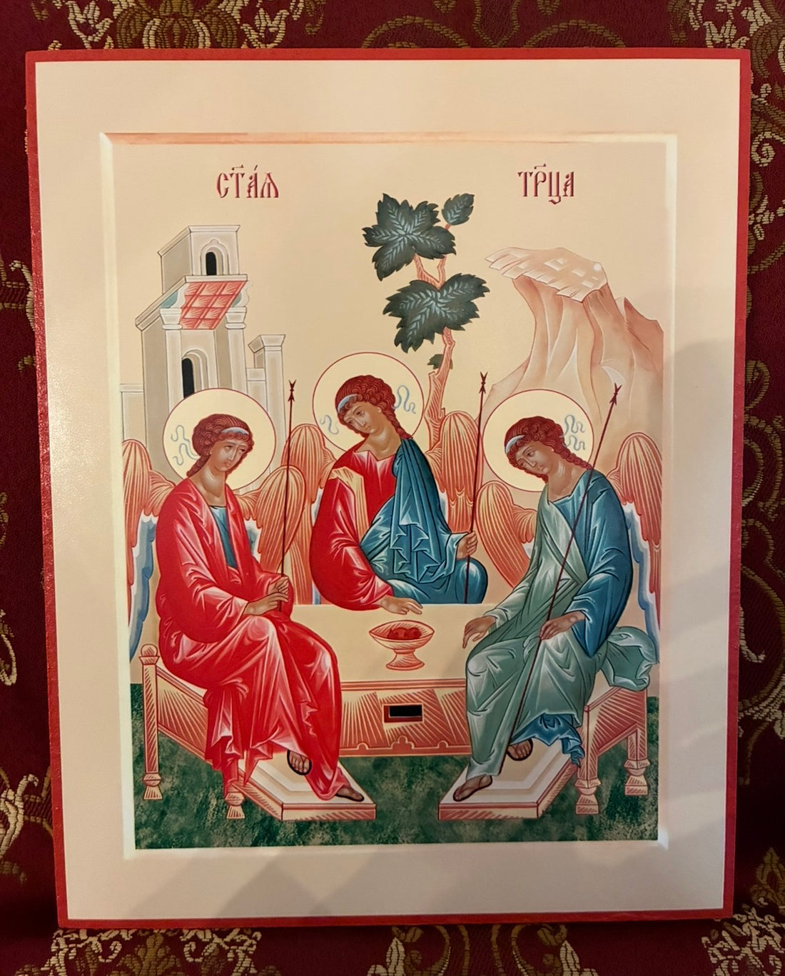 Most Holy Trinity 8x10in Handcrafted Icon