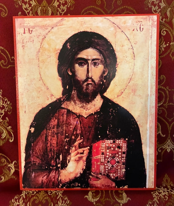 Lord Jesus Christ Pantocrator 8x10in Handcrafted Icon