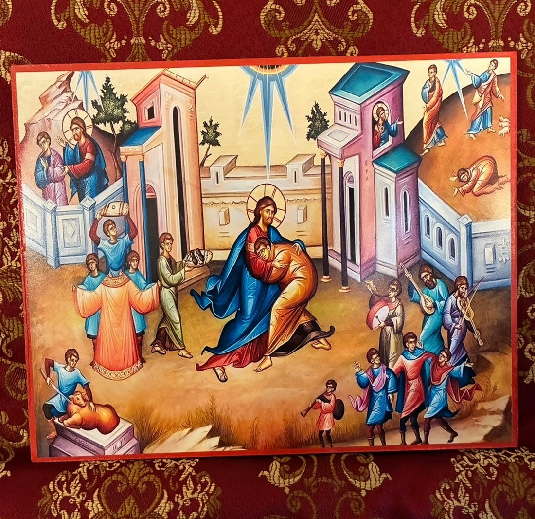 The Prodigal Son 8x10in Handcrafted Icon