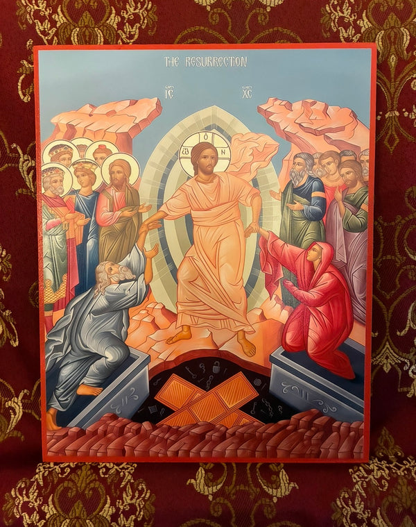 The Resurrection of The Lord Jesus Christ (Anastasis) 8x10in Handcrafted Icon