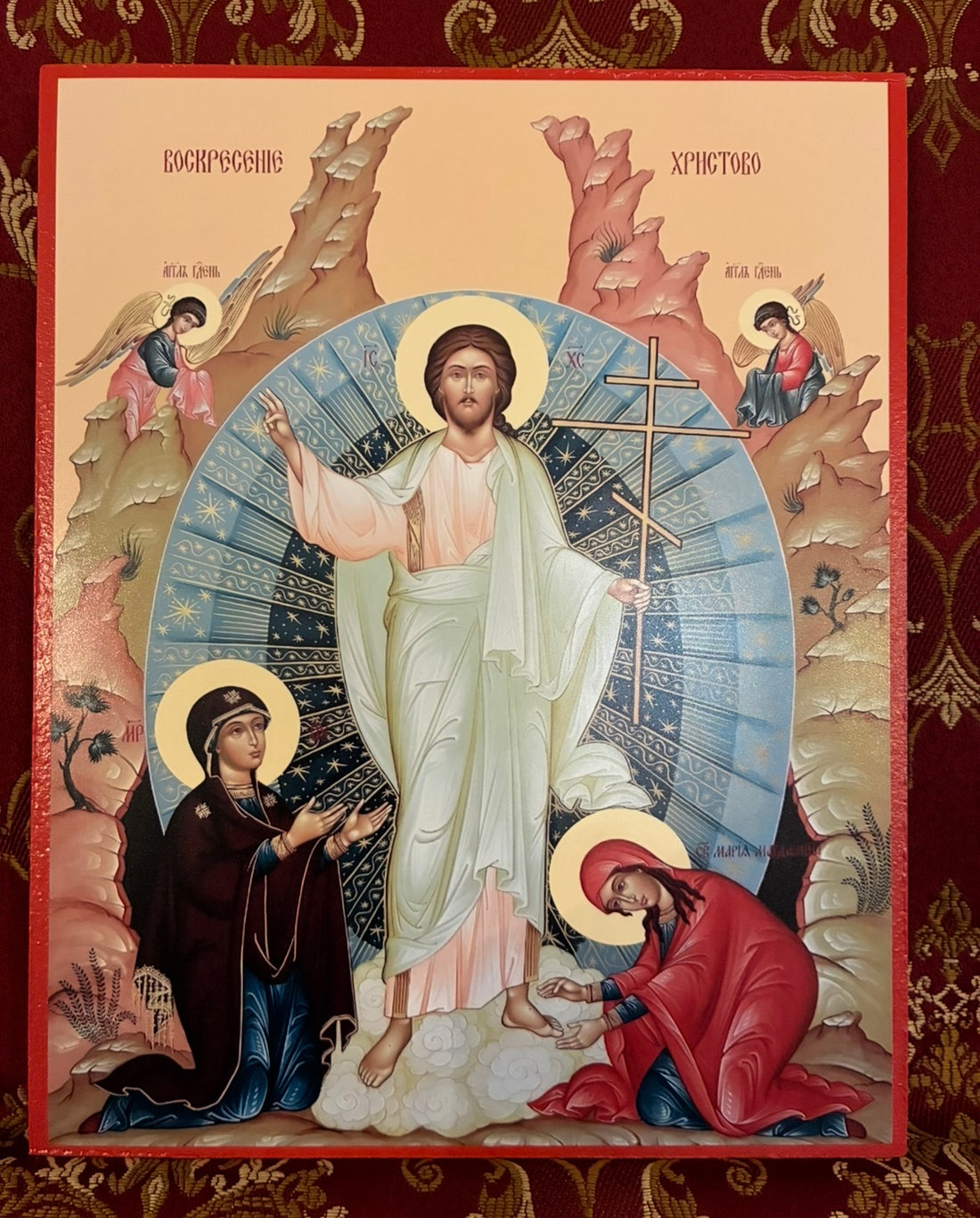 Resurrection of The Lord Jesus Christ 8x10in Handcrafted Icon
