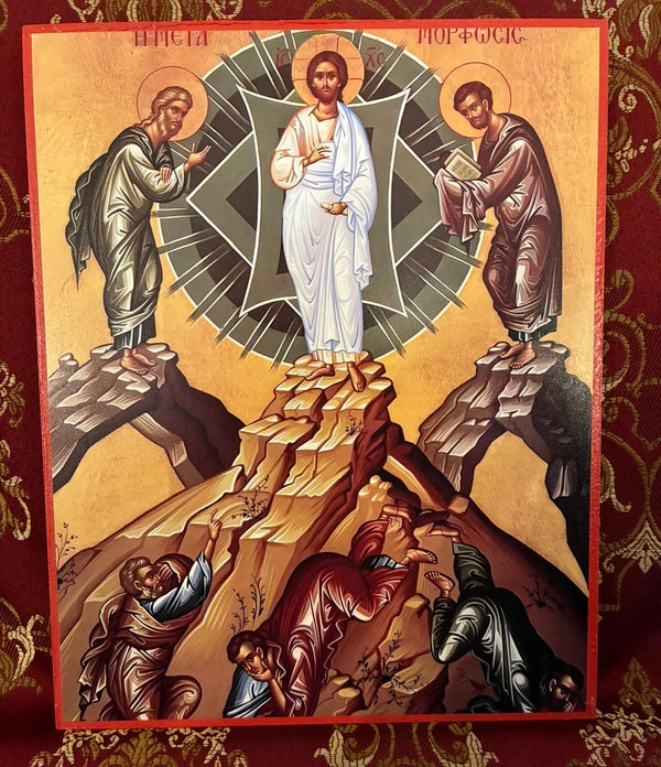 The Transfiguration of The Lord Jesus Christ 8x10in Handcrafted Icon