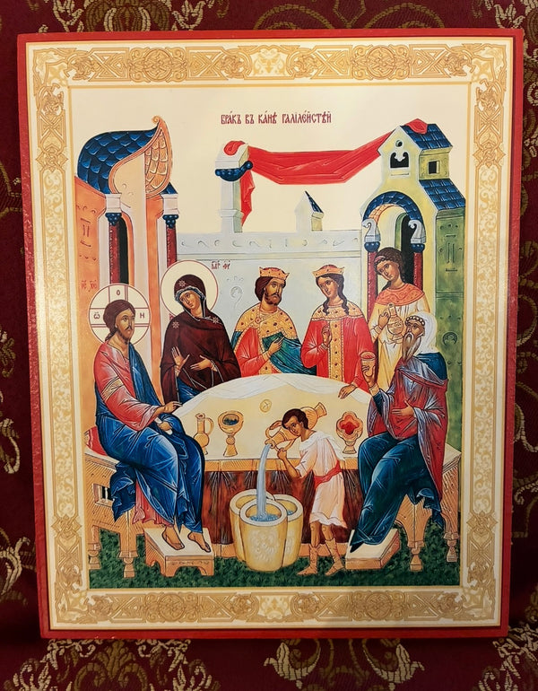 Wedding at Cana 8x10in Handcrafted Icon