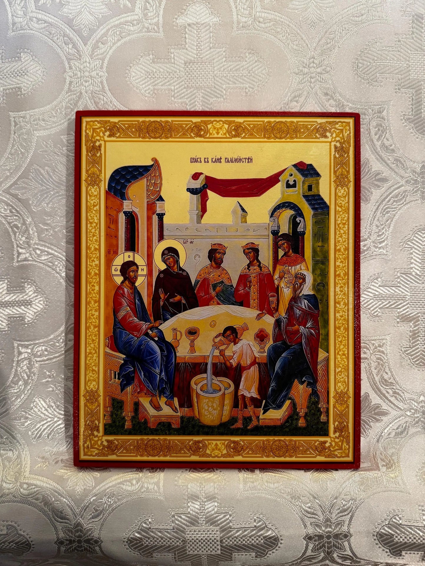 Wedding at Cana 8x10in Handcrafted Icon