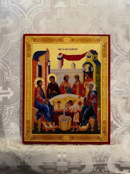 Wedding at Cana 8x10in Handcrafted Icon