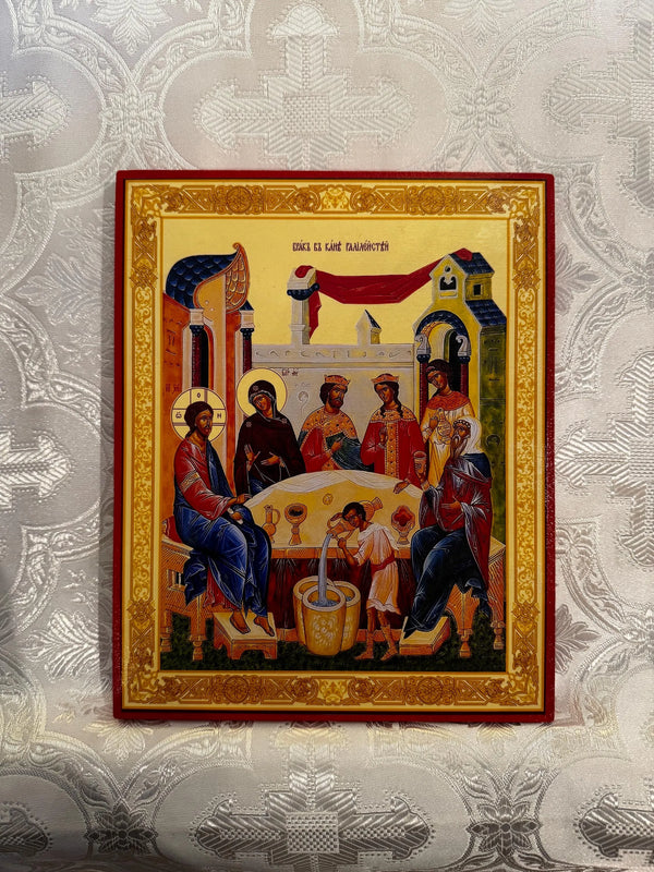 Wedding at Cana 8x10in Handcrafted Icon