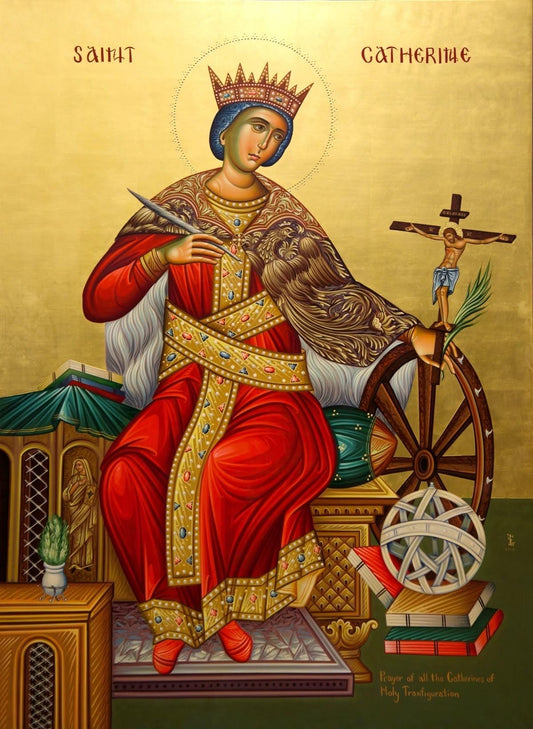 St Catherine 8x10in Handcrafted Icon