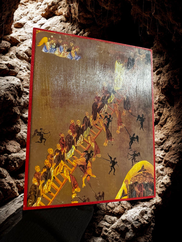 Ladder of Divine Ascent 8x10in Handcrafted Icon