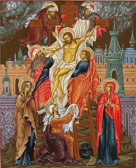 Descent from the Cross 8x10in Handcrafted Icon