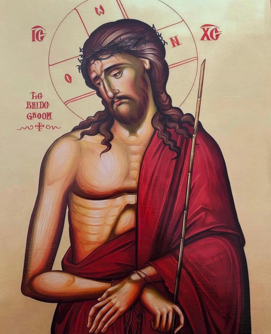 The Lord Jesus Christ the Bridegroom Extreme Humility 8x10in Handcrafted Icon