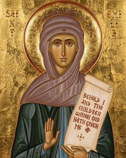 Saint Emilia 8x10in Handcrafted Icon