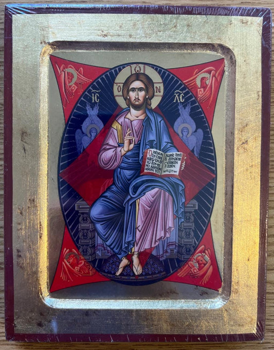 The Lord Almighty gold leaf effect Icon 7 1/2 x 5 1/2 inch