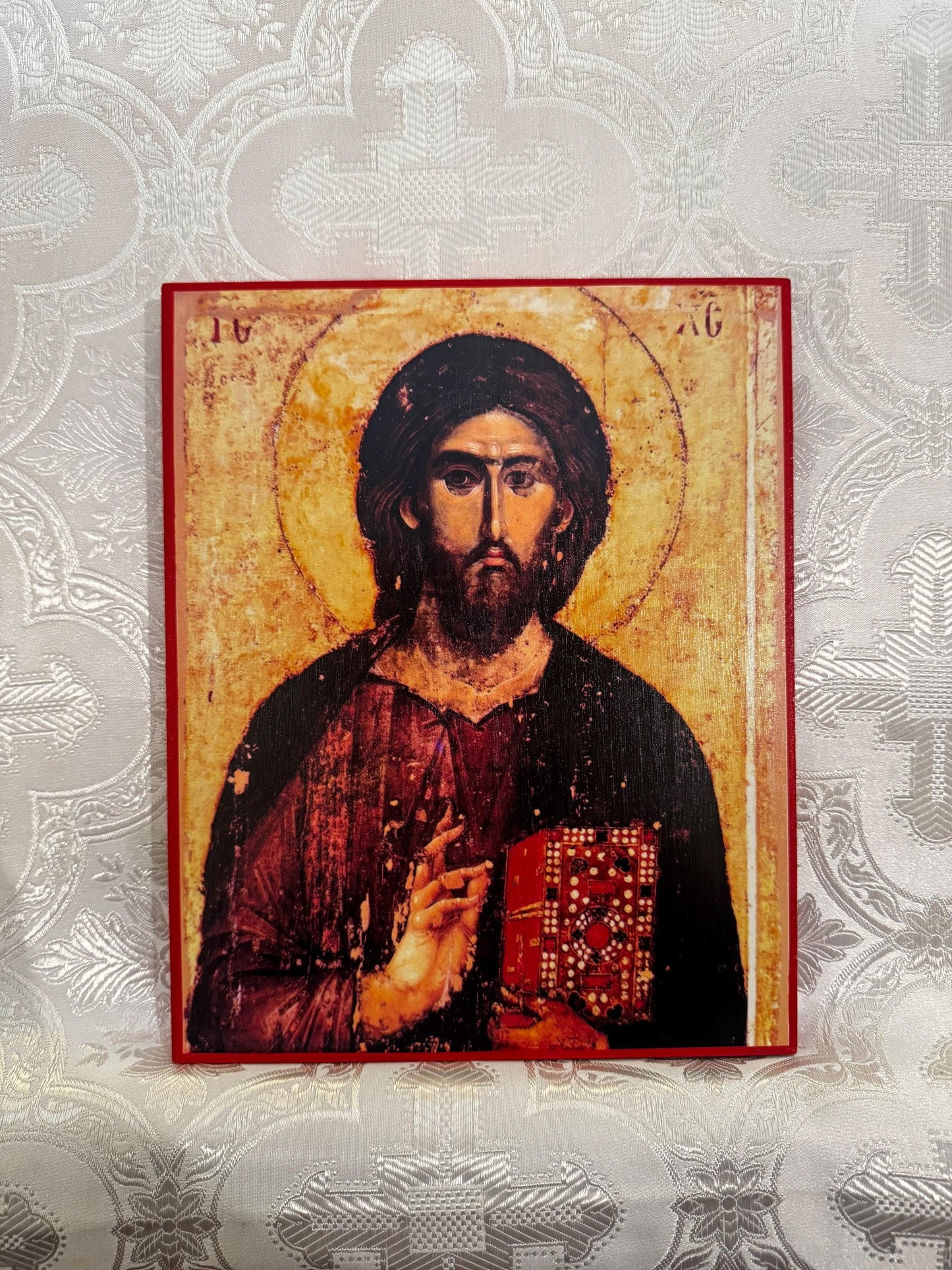 Lord Jesus Christ Pantocrator 8x10in Handcrafted Icon