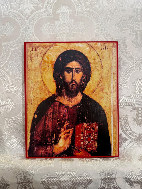 Lord Jesus Christ Pantocrator 8x10in Handcrafted Icon