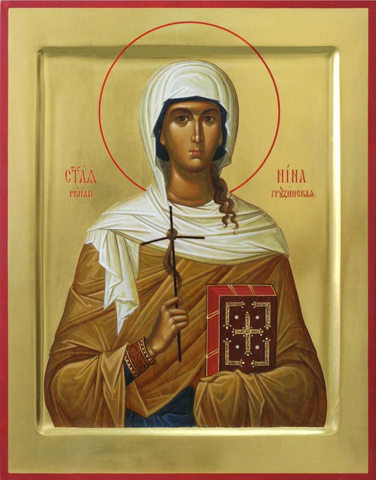 Saint Nina Enlightner of Georgia 8x10in Handcrafted Icon