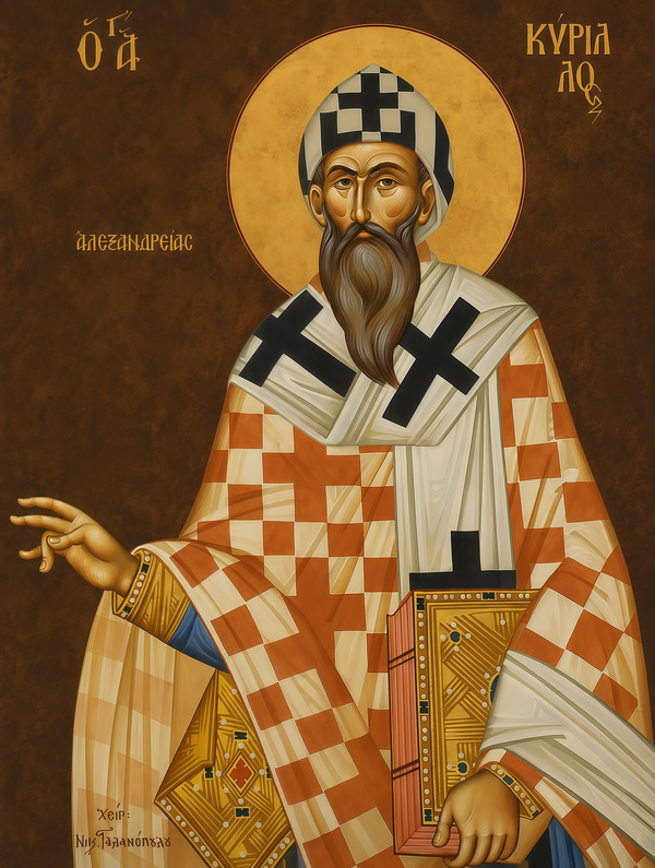 St Cyril of Alexandria 8x10in Handcrafted Icon