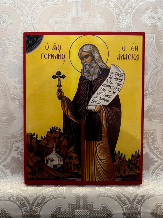 St Herman of Alaska 8x10in Handcrafted Icon