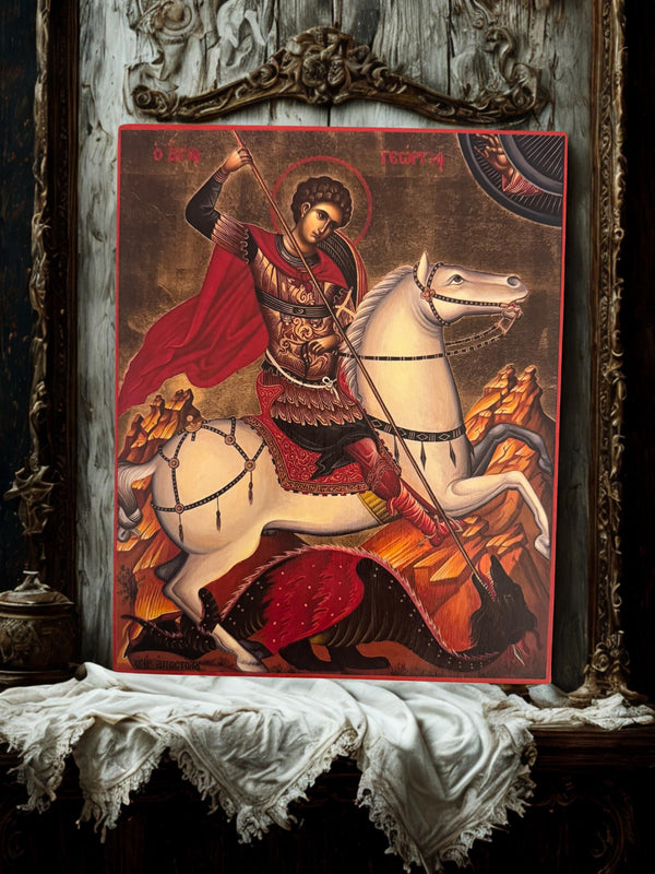 St George the Great Martyr 8x10in Handcrafted Icon