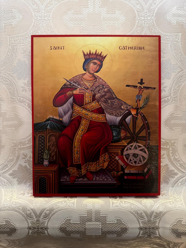 St Catherine 8x10in Handcrafted Icon