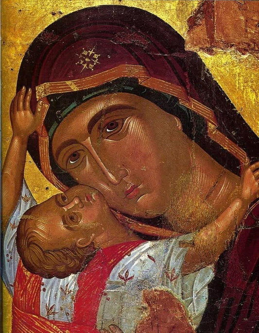 Virgin Mary of Tenderness 8x10in Handcrafted Icon