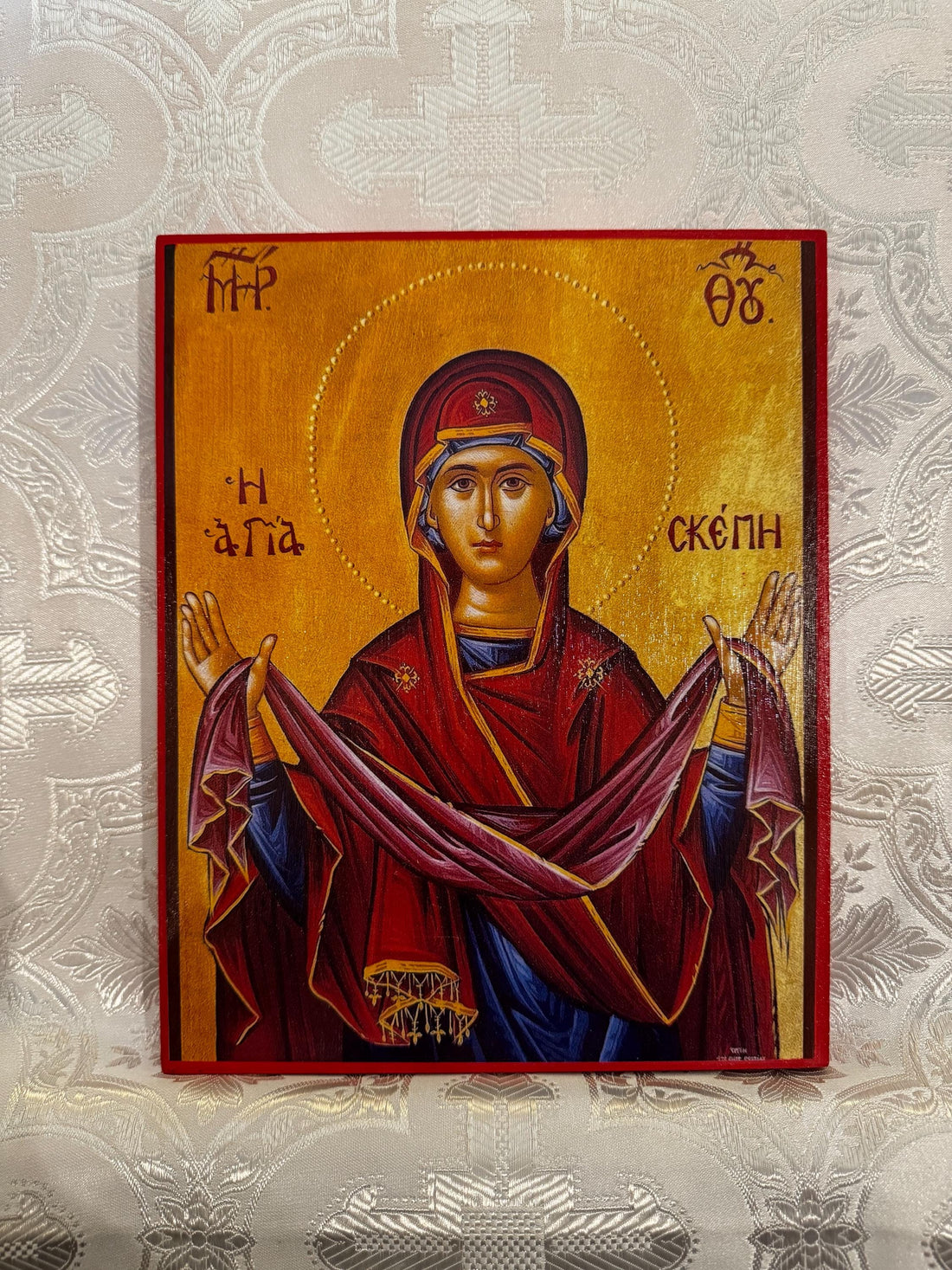 Protection of the Theotokos 8x10in Handcrafted Icon