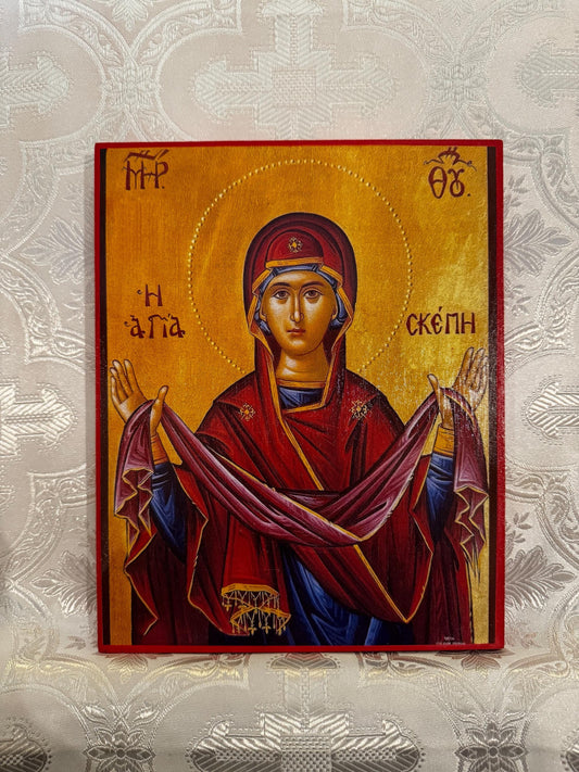 Protection of the Theotokos 8x10in Handcrafted Icon