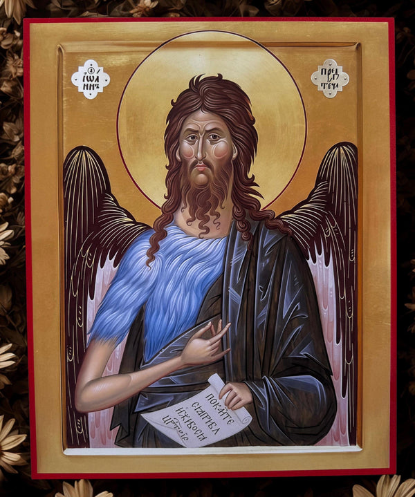 St John the Baptist and Forerunner 8x10in Handcrafted Icon