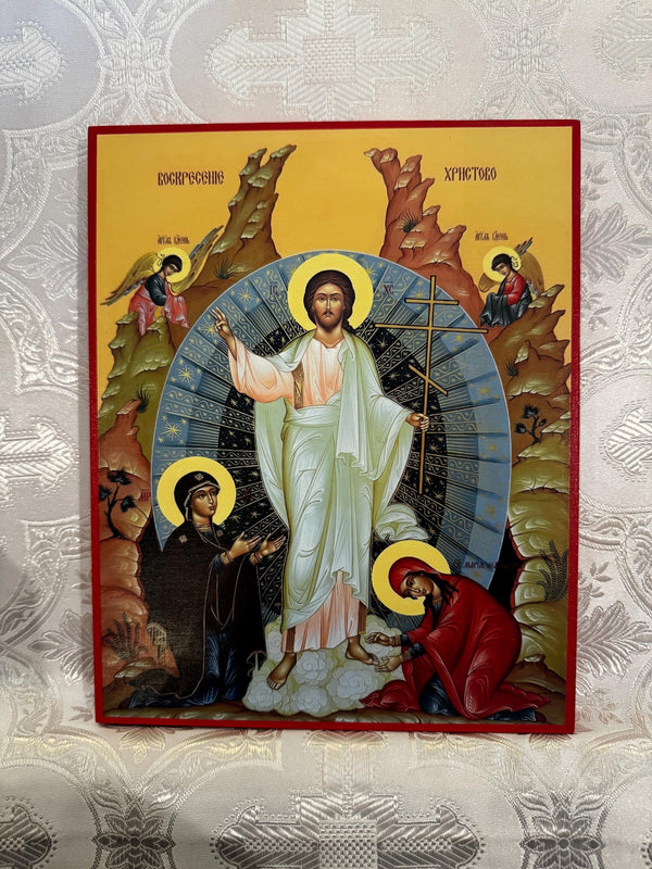Resurrection of The Lord Jesus Christ 8x10in Handcrafted Icon