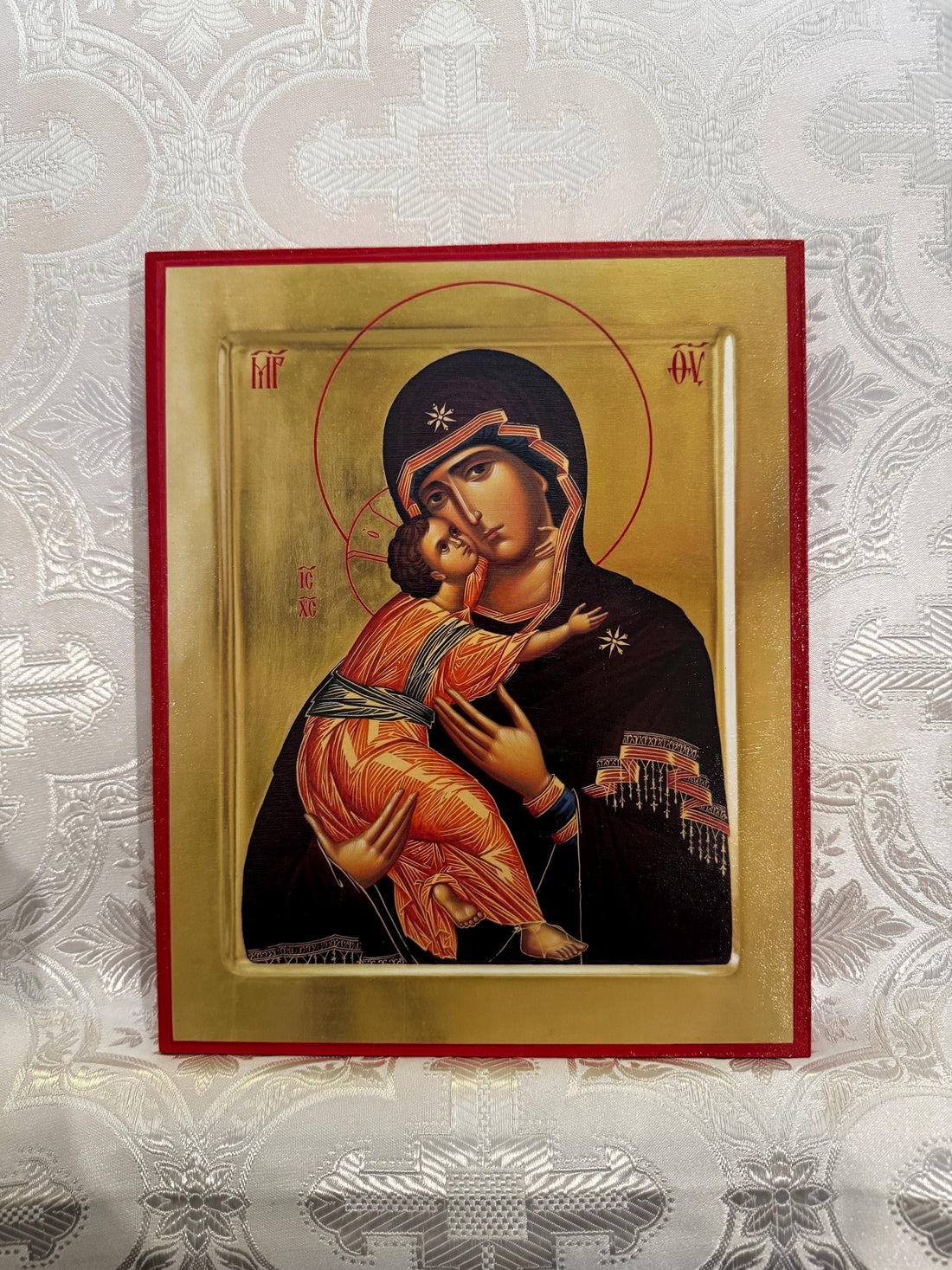 Our Lady of Vladimir 8x10in Handcrafted Icon