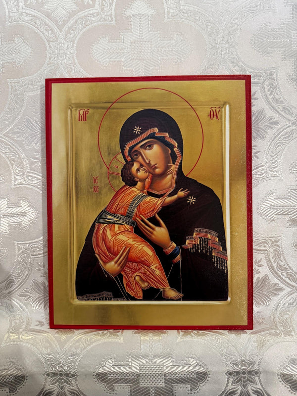 Our Lady of Vladimir 8x10in Handcrafted Icon
