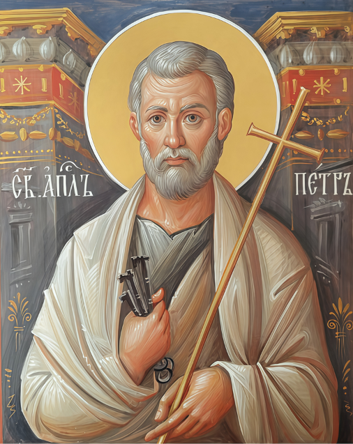 Holy Apostle Saint Peter 8x10in Handcrafted Icon