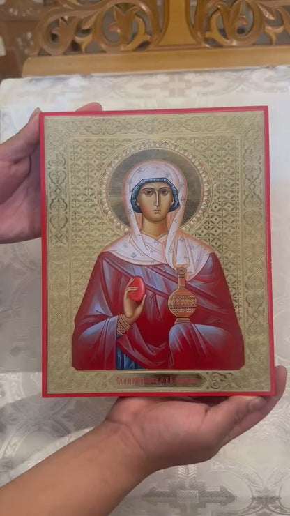 Saint Mary Magdalene 8x10in Handcrafted Icon