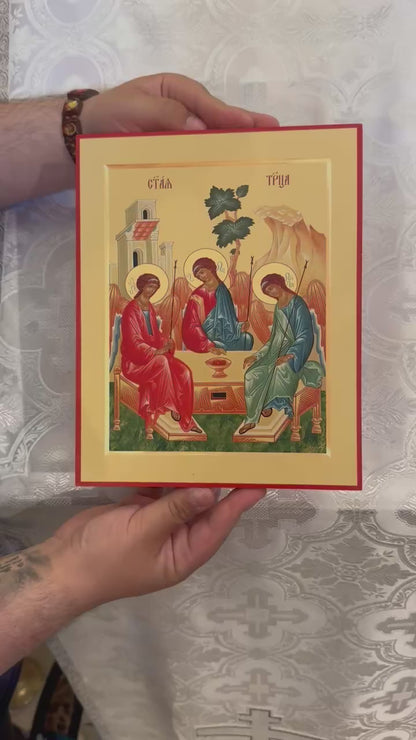 Most Holy Trinity 8x10in Handcrafted Icon