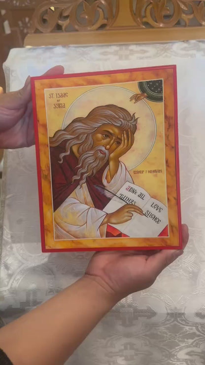 Saint Isaac the Syrian 8x10in Handcrafted Icon